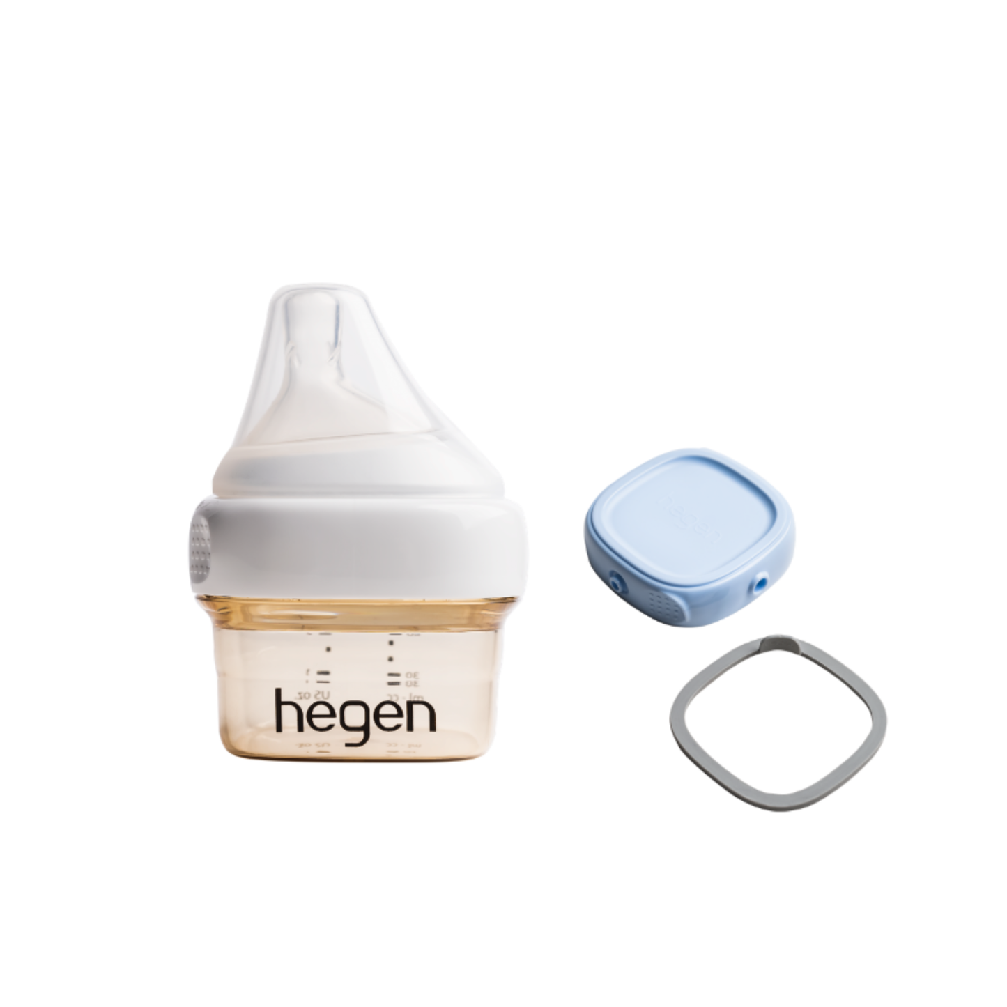 Hegen ベビーボトル 60ml ＆ フードストッカー用ふた セット（ブルー）