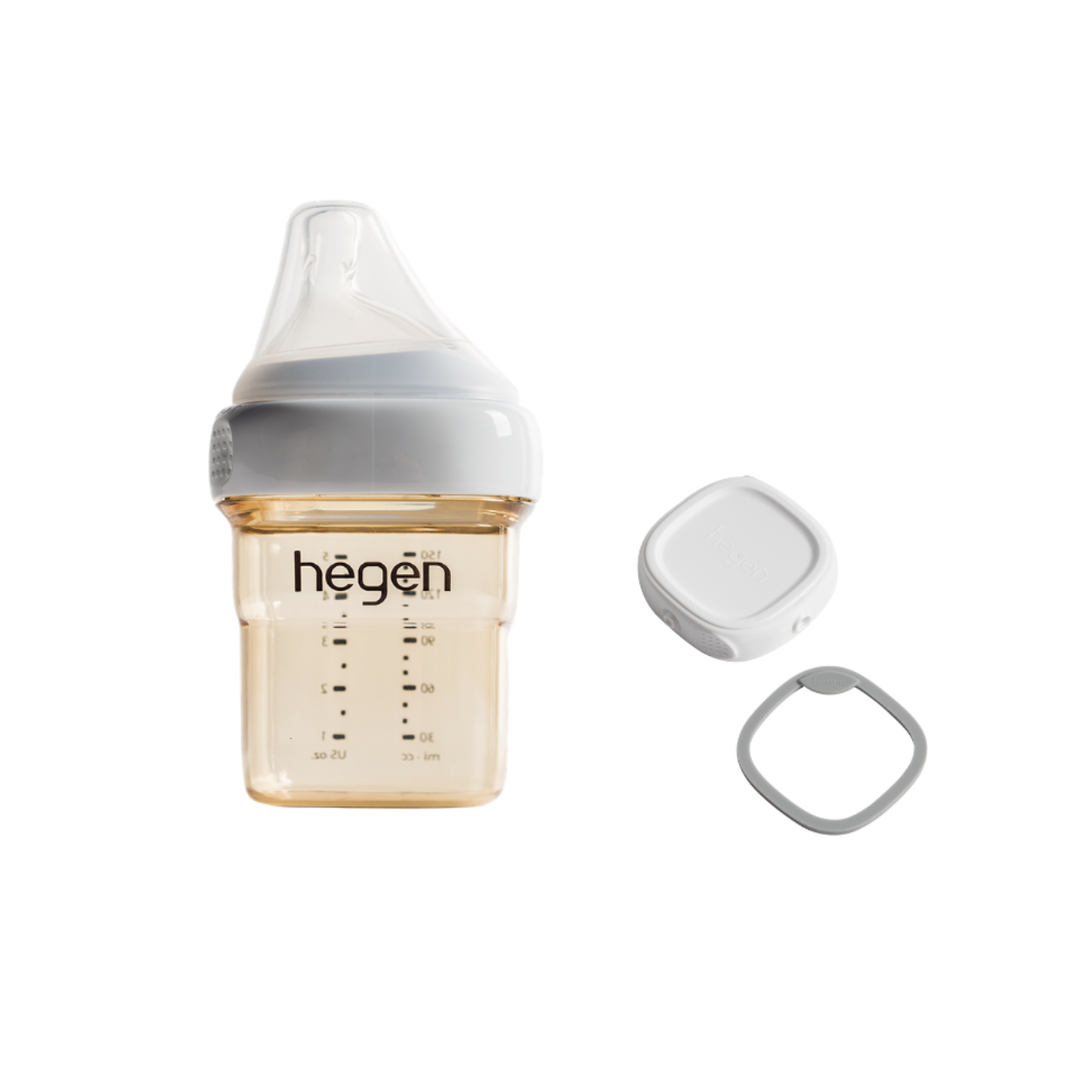 Hegen ベビーボトル 150ml ＆ フードストッカー用ふた セット（ホワイト）