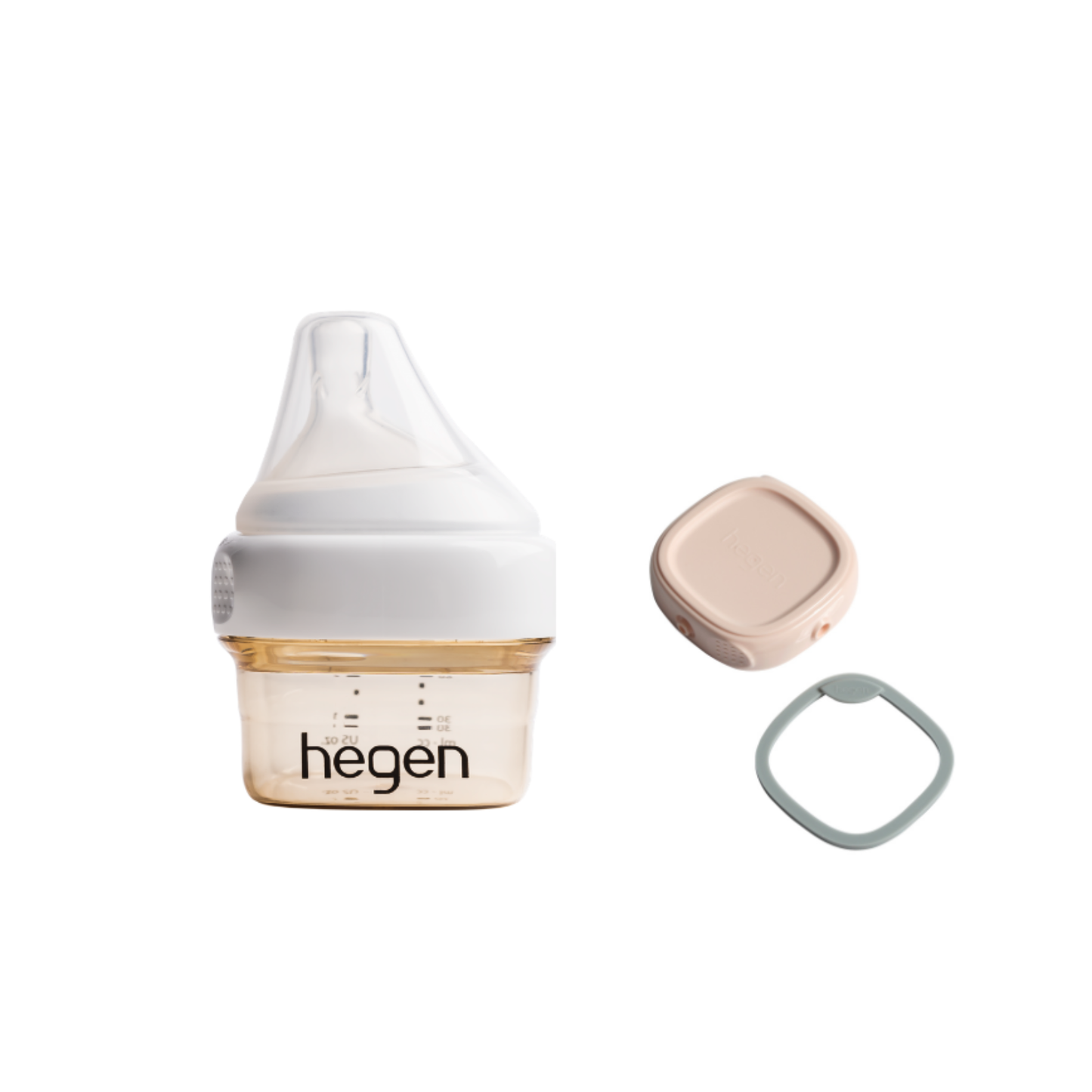 Hegen ベビーボトル 60ml ＆ フードストッカー用ふた セット（ピンク）